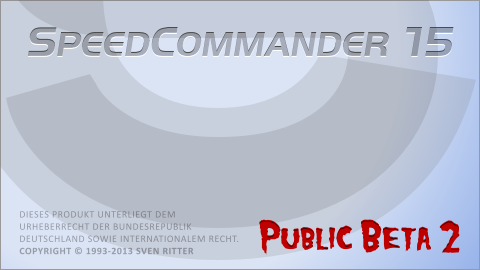Startbildschirm SC15 (Beta 2)