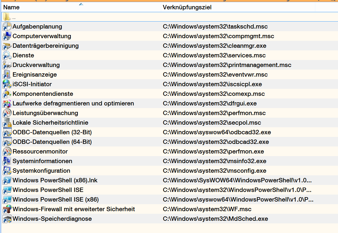 Verknüpfungsziele in SpeedCommander 16