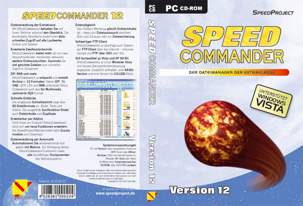 Cover für SpeedCommander 12