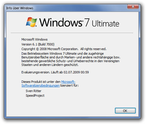 Info über Windows