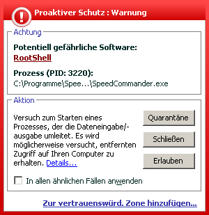 Sicherheitswarnung