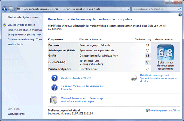 Leistungsinformationen