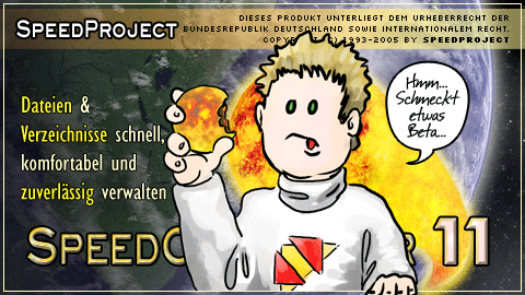 Startbildschirm von SpeedCommander 11 (Beta)