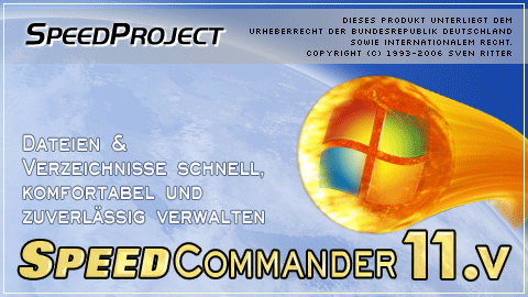 Startbildschirm von SpeedCommander 11.5
