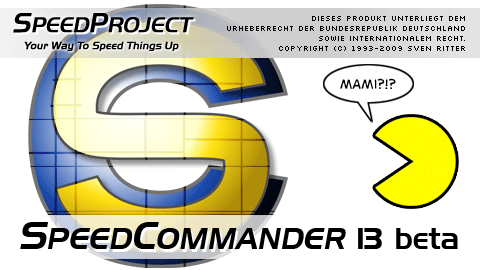 Startbildschirm von SpeedCommander 13 (Beta)