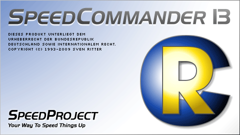 Startbildschirm von SpeedCommander 13 (RC)