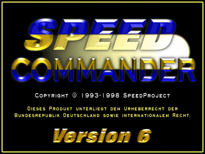 Startbildschirm von SpeedCommander 6