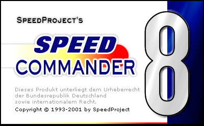 Startbildschirm von SpeedCommander 8