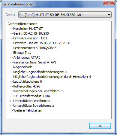 Geräteinformationen