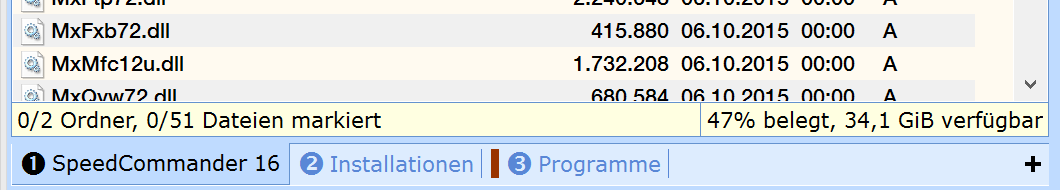 Mehrere Ordnerfenster als Registerkarten