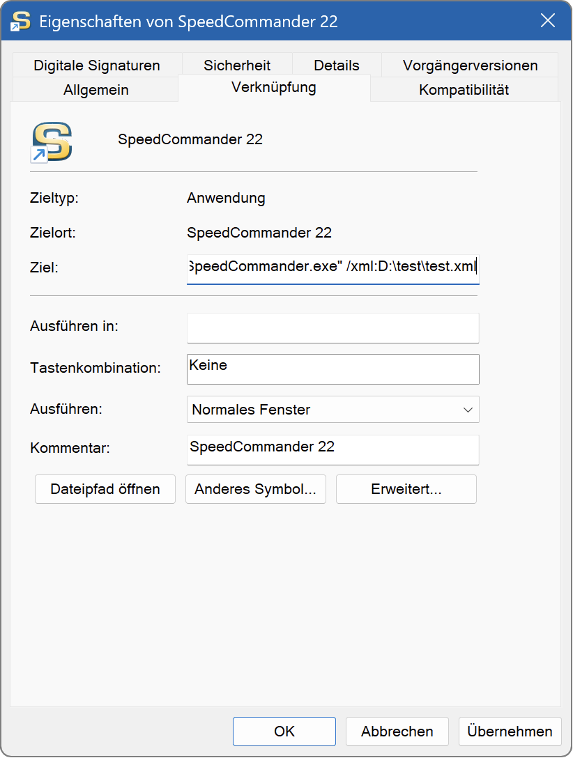 Frische Konfiguration