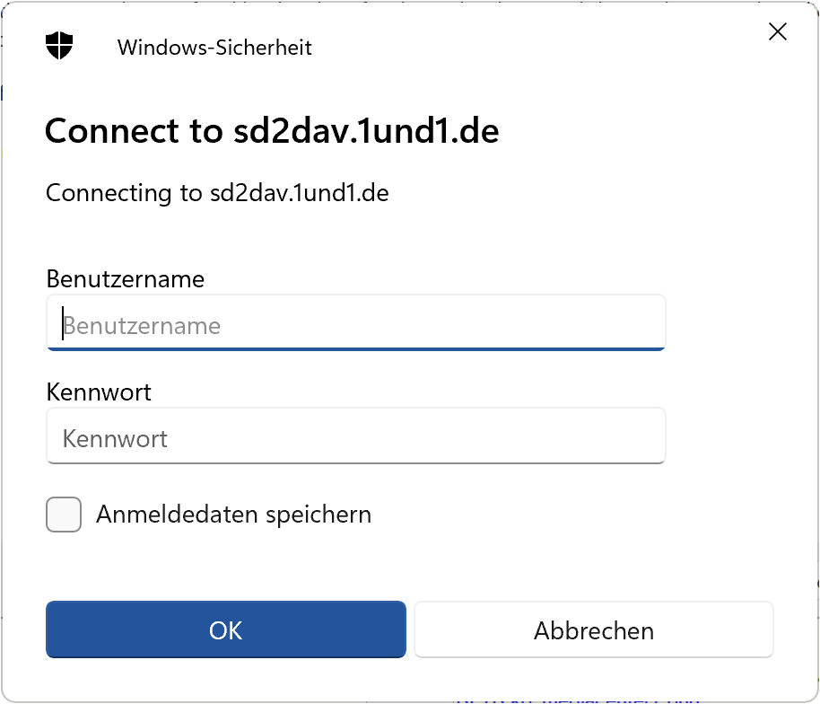 Anmeldeinformationen